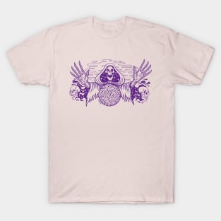 Black Magic Seer Purple Print T-Shirt